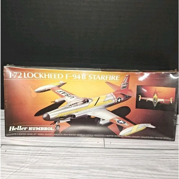 Vintage Heller Humbrol F-94B STARFIRE LOCKHEED 1:72 Model Airplane Kit #80302 - Picture 3 of 8
